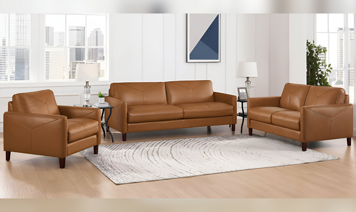 Yorkdale Leather Living Room Set