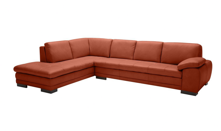 Eole L-Shaped Italian Leather Sectional Sofa