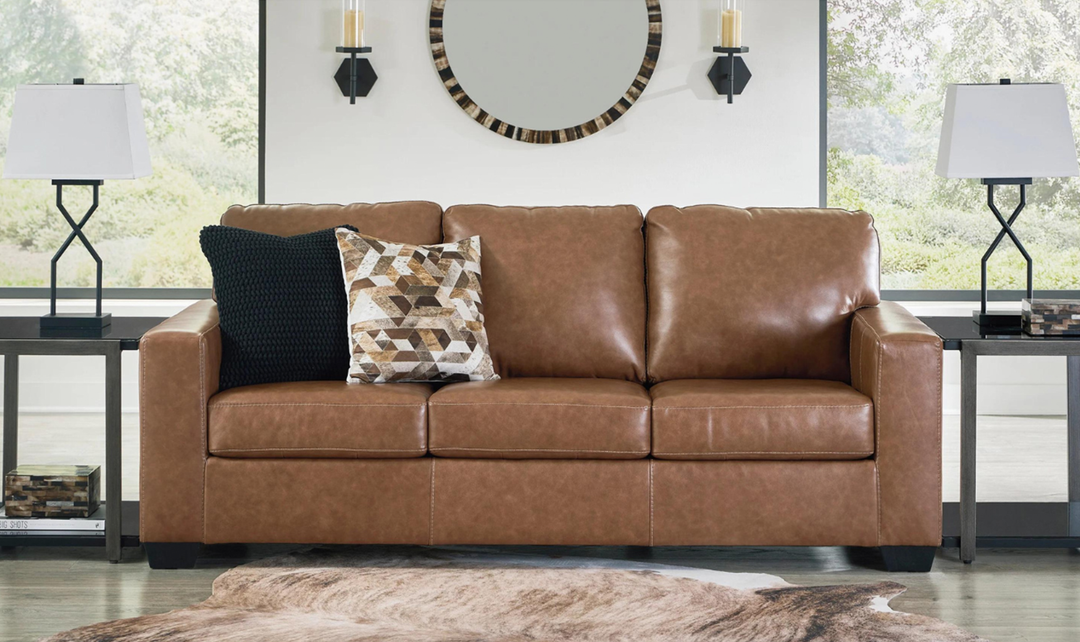 Ashley  Bolsena Caramel Leather Living Room Set (2 Pieces / 3 Pieces)