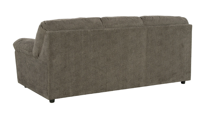 Ashley  Norlou 3-Seater Brown Fabric Herringbone Tufted Sofa