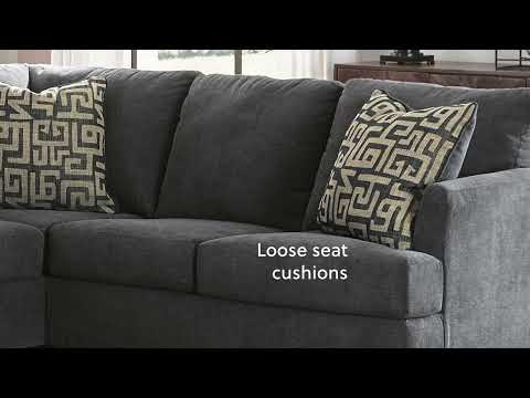 Ambrielle L-Shape Sectional Sofa With Polyester Upholstery