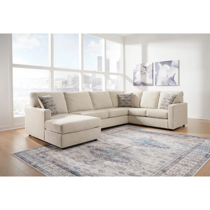 Ashley  Edenfield 3-Piece U-Shape Fabric Sectional with Chaise