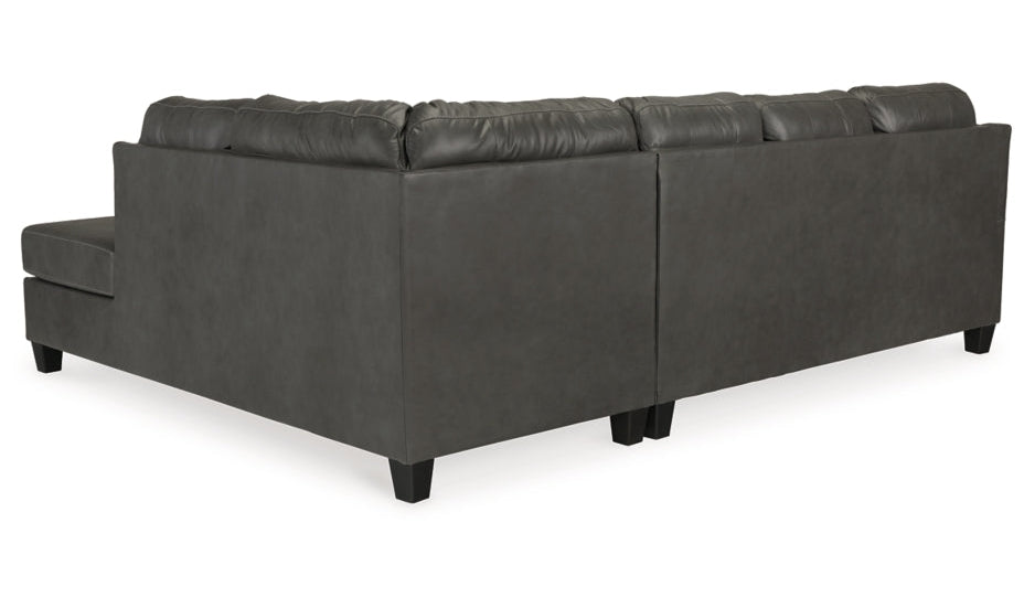 Valderno L-shaped Leather Sectional Sofa