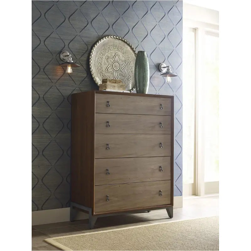 AD MODERN SYNERGY MOTIF MAPLE DRAWER CHEST-Storage Chests-Jennifer Furniture