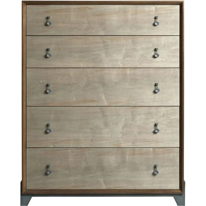 AD MODERN SYNERGY MOTIF MAPLE DRAWER CHEST-Storage Chests-Jennifer Furniture