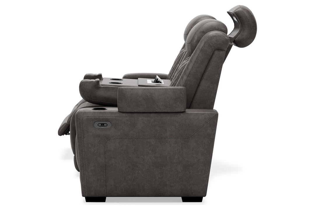 HyllMont Power Reclining Sofa-Sofas-Jennifer Furniture