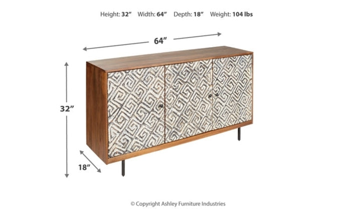 Kerrings 3 Shelves Accent Cabinet-Jennifer