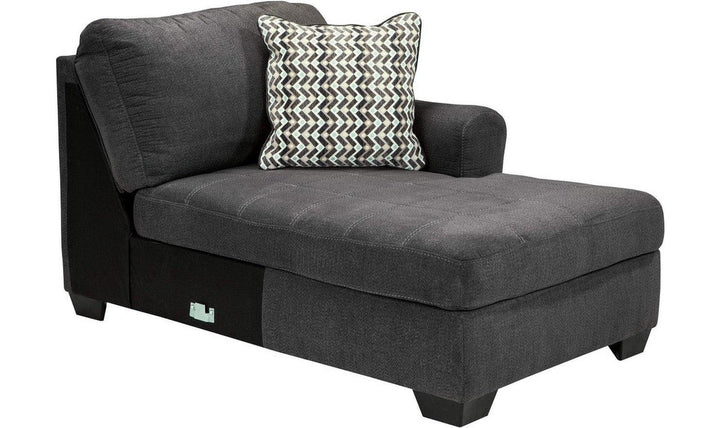 Ashley  Ambee 3-Piece L-Shape Sectional Sofa with Chaise in Gray