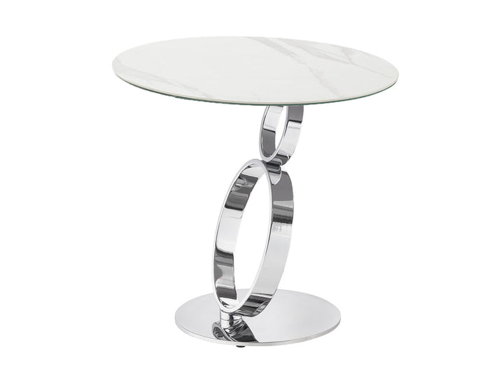 Satellite round end table