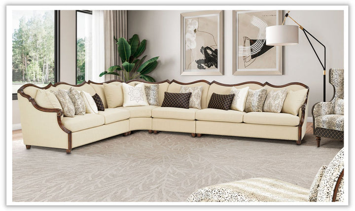 AICO Chamberi 6-Seater L-Shaped Fabric Sectional