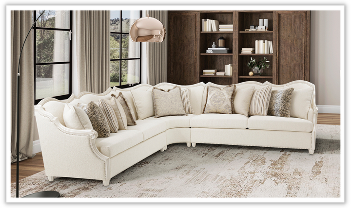 AICO Chamberi 6-Seater L-Shaped Fabric Sectional