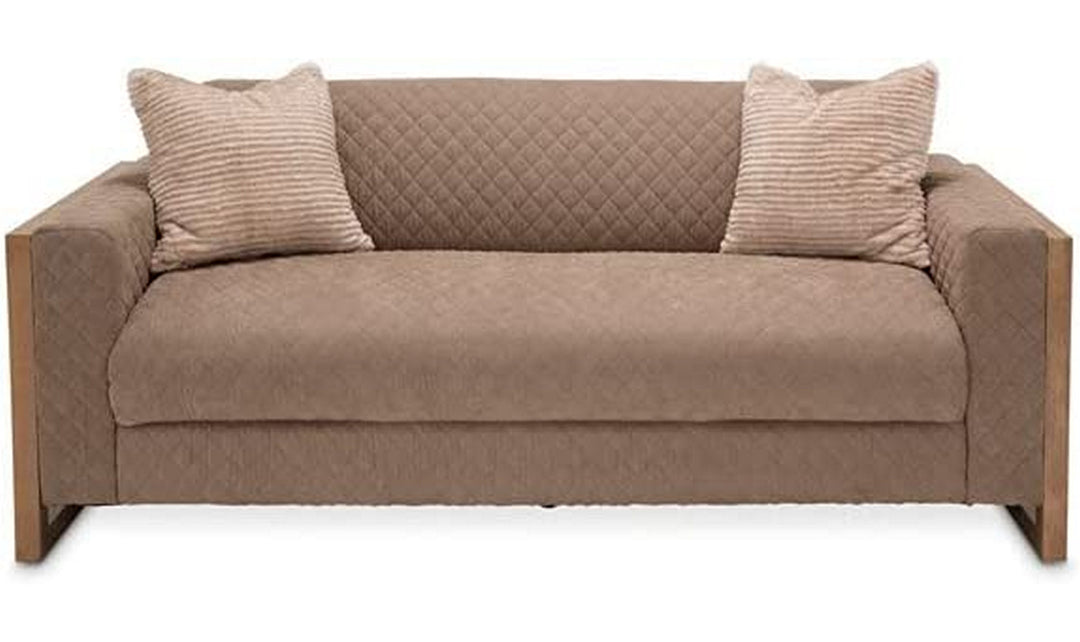 AICO Hudson Ferry 2-Seater Fabric Sofa in Driftwood Finish