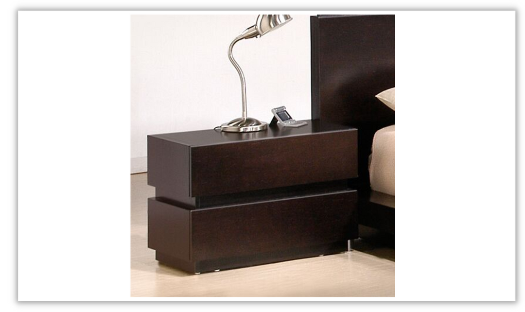 Knotch Nightstand-Nightstands-Jennifer Furniture