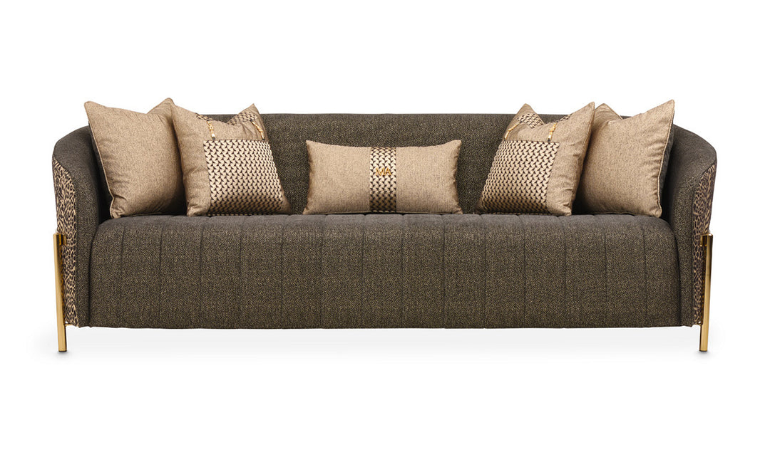 AICO Lisbon 3 Seater Fabric Sofa with Pillow Arms