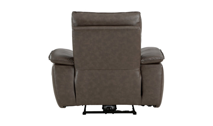 Home Elegance Maroni Leather Power Reclining Chair with USB Port