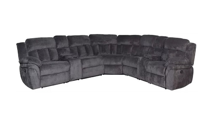 Mccobb Recliner Sectional Sofa-Sectional Sofas-Jennifer Furniture