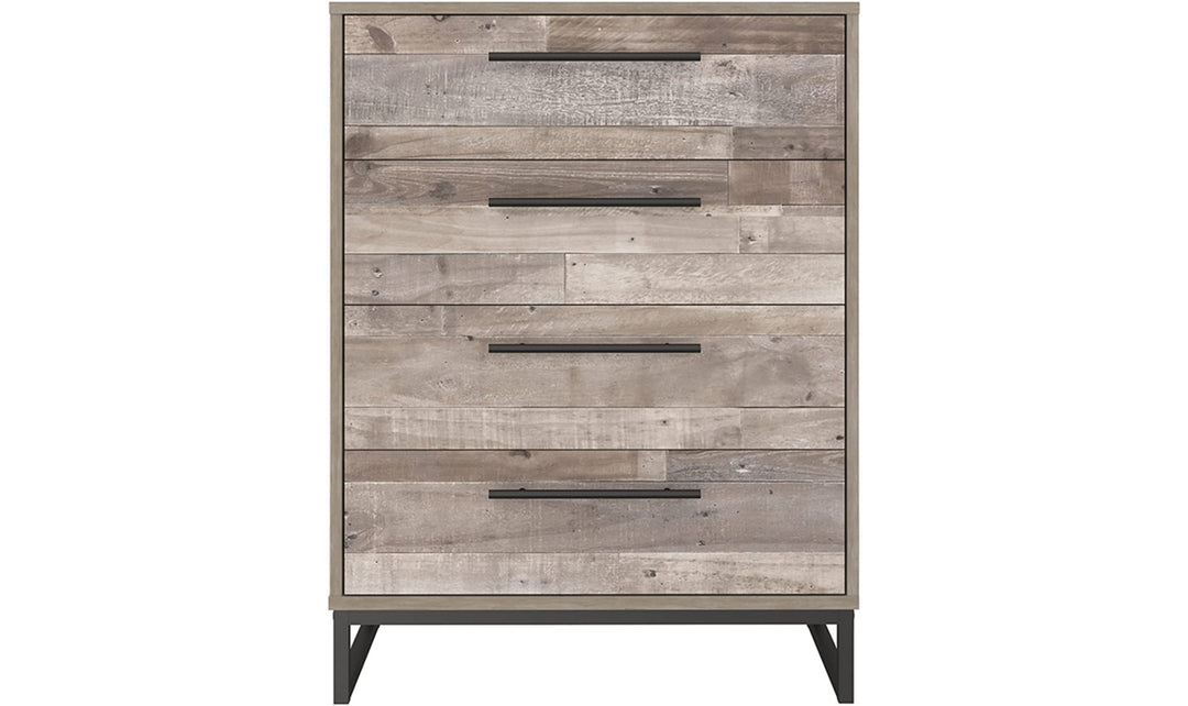 Ashley  Neilsville 4 Drawer Wooden Chest in Brown