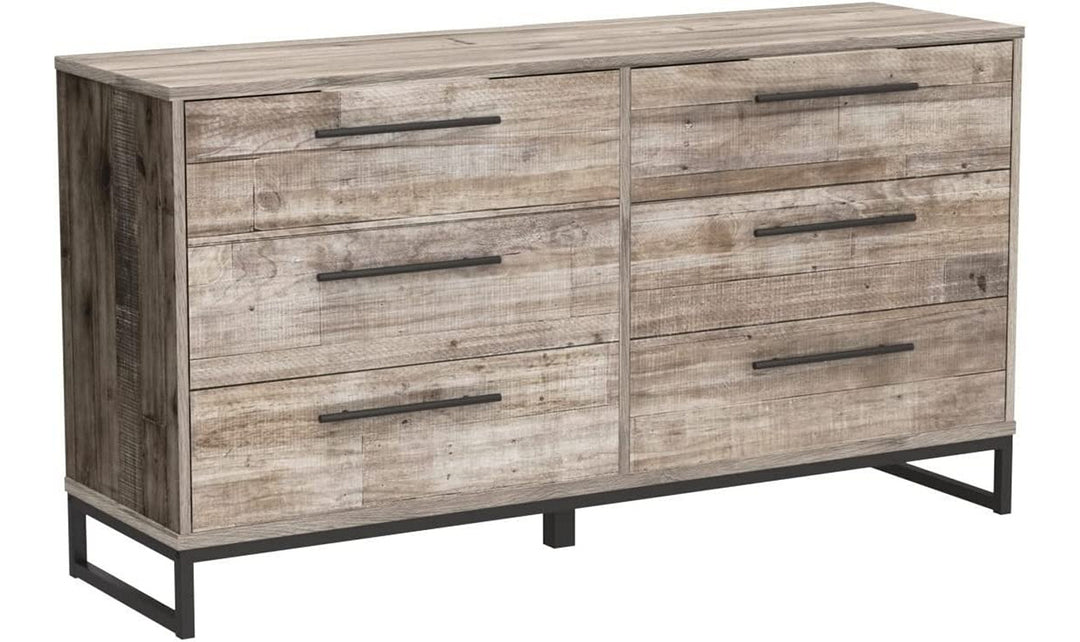 Ashley  Neilsville 6 Drawer Wooden Dresser in Brown