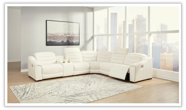 Ashley Next Gen Gaucho Power Recliner Sectional Sofa with Adjustable Headrest