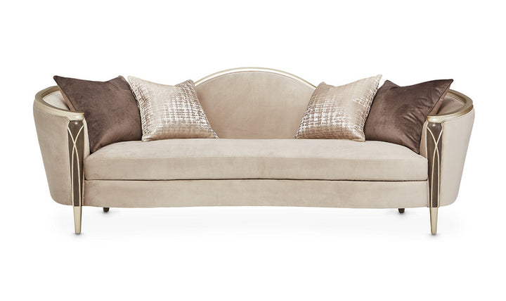 AICO Villa Cherie 3-Seater Fabric Sofa with Curvy Arms