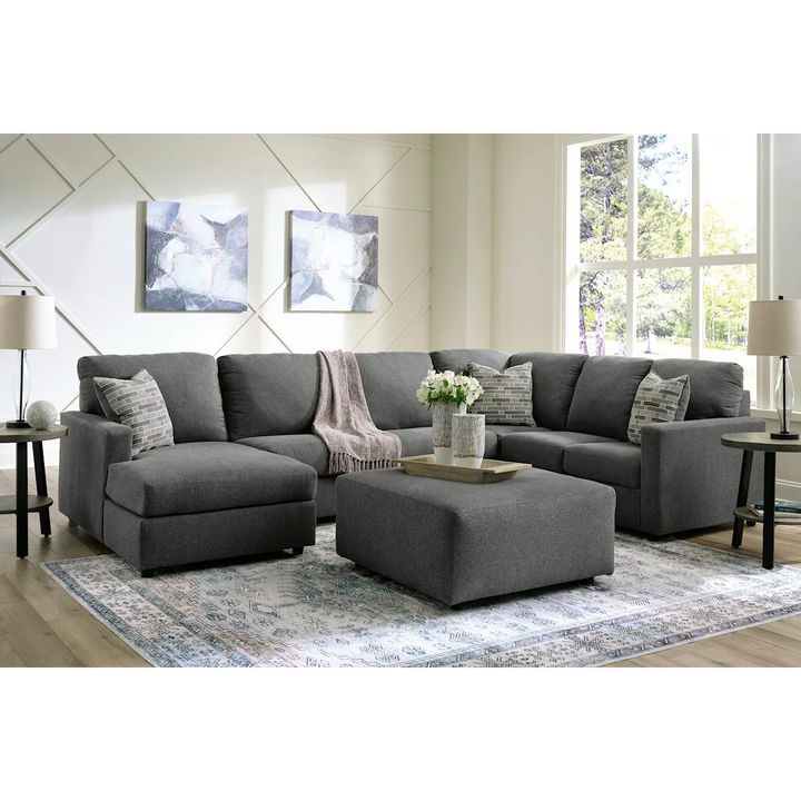 Ashley  Edenfield 3-Piece U-Shape Fabric Sectional with Chaise