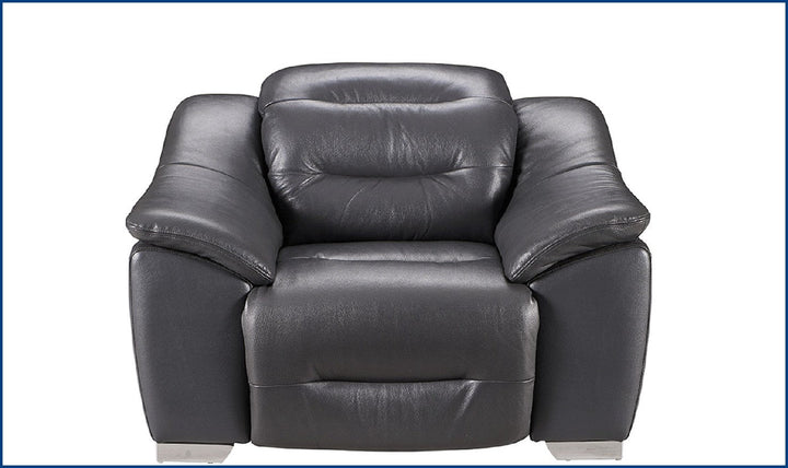 Abram Leather Power Reclining Chair with Adjustable Headrest