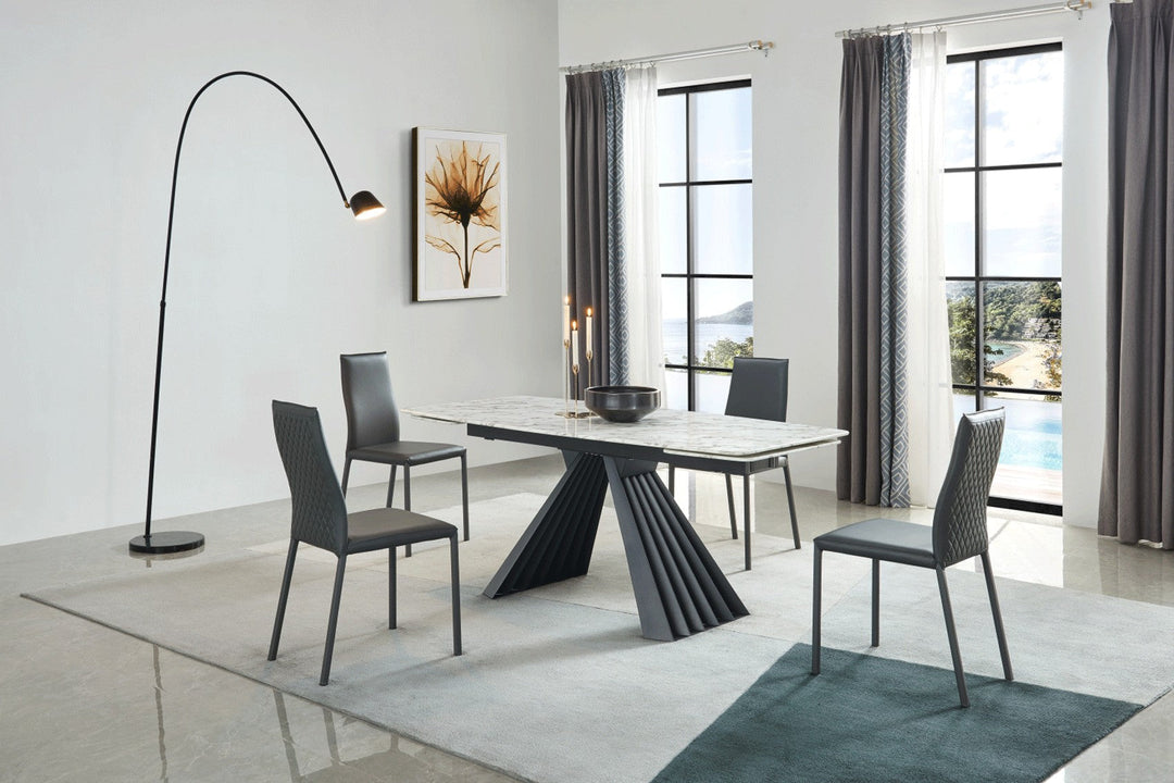 Adola Extendable Dining Table-Dining Tables-Jennifer Furniture