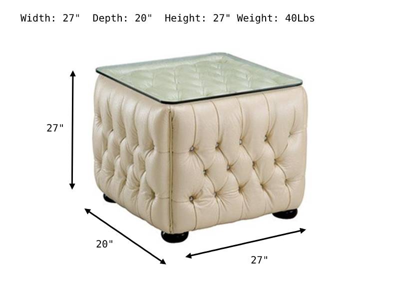 Alessandra End Table-End Tables-Jennifer Furniture