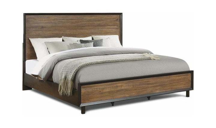 Alpine Bed-Beds-Jennifer FurnitureFlexsteel Alpine Panel Bed in Brown-jennifer furniture