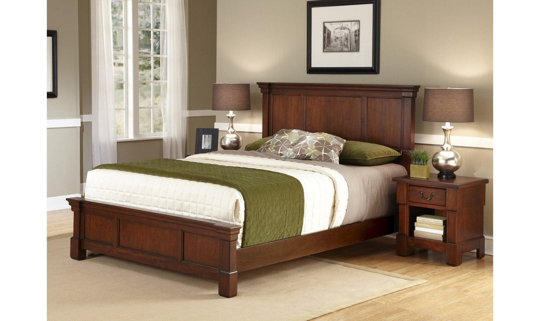 Aspen Queen Bed and Nightstand by homestyles-Bedroom Sets-Jennifer Furniture