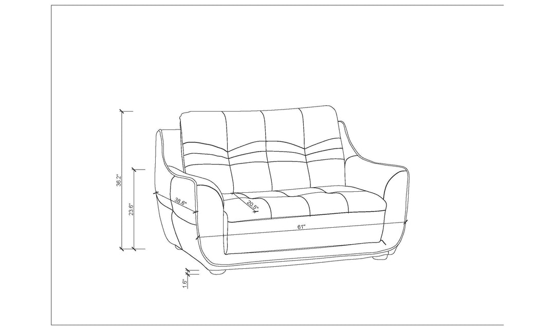 Avah Loveseat-Loveseats-Jennifer Furniture