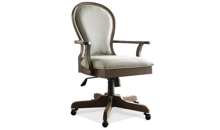 Belmeade Scrol Back Uph Desk Chair-Desk Chairs-Jennifer Furniture