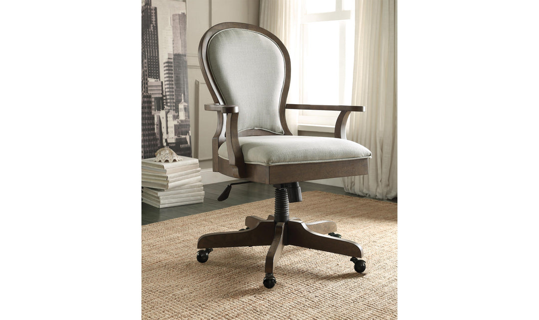 Belmeade Scrol Back Uph Desk Chair-Desk Chairs-Jennifer Furniture