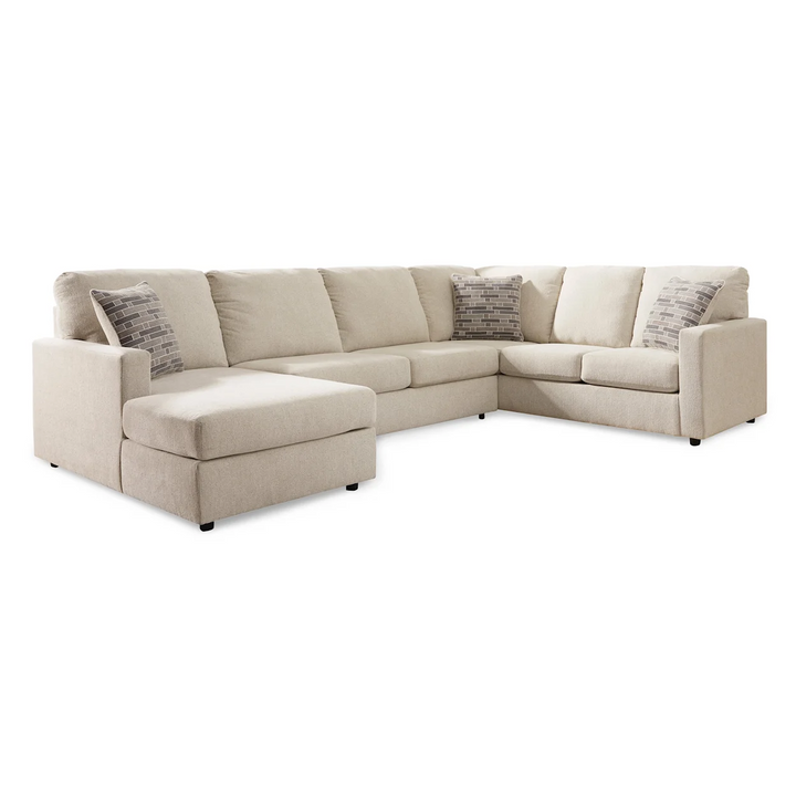 Ashley  Edenfield 3-Piece U-Shape Fabric Sectional with Chaise