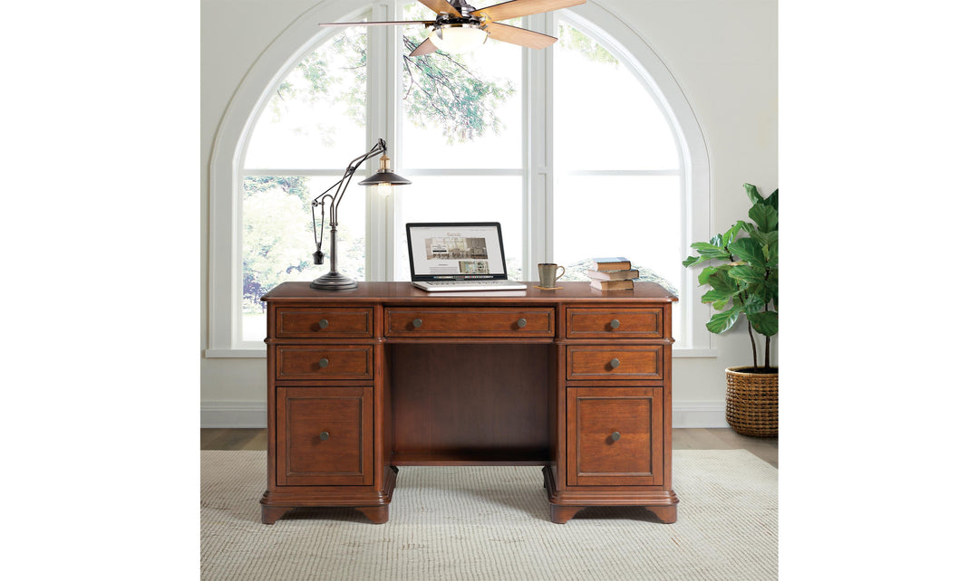 Campbell Dbl-pedestal Desk-Desks-Jennifer Furniture