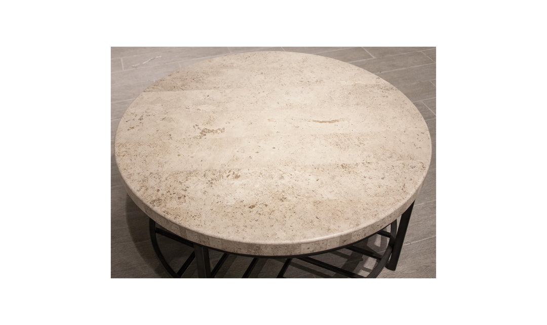 Capri Round Cocktail Table-Coffee Tables-Jennifer Furniture