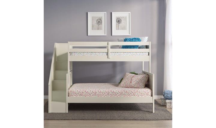 Century Twin Over Full Bunk Beds - White by homestyles-Beds-Jennifer Furniture