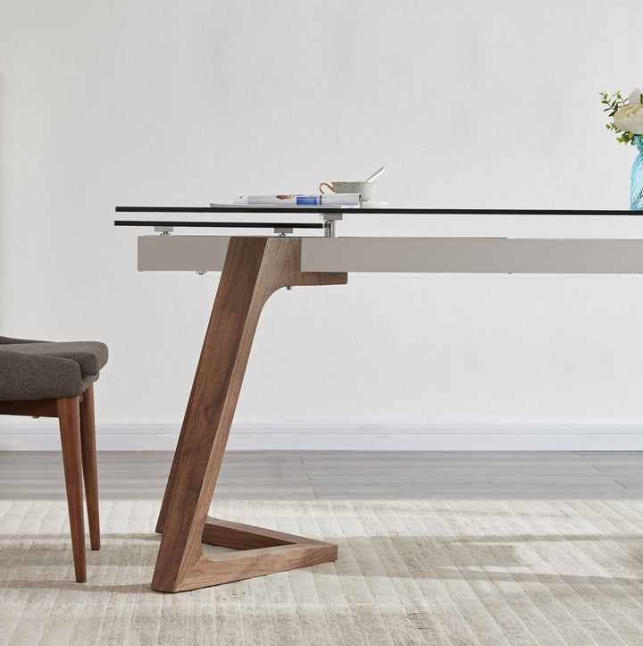 Class Extendable Dining Table-Dining Tables-Jennifer Furniture