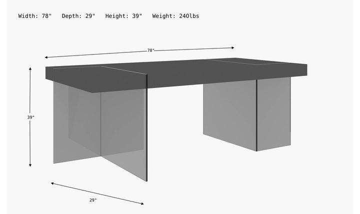 Cloud Dining Table-Dining Tables-Jennifer Furniture