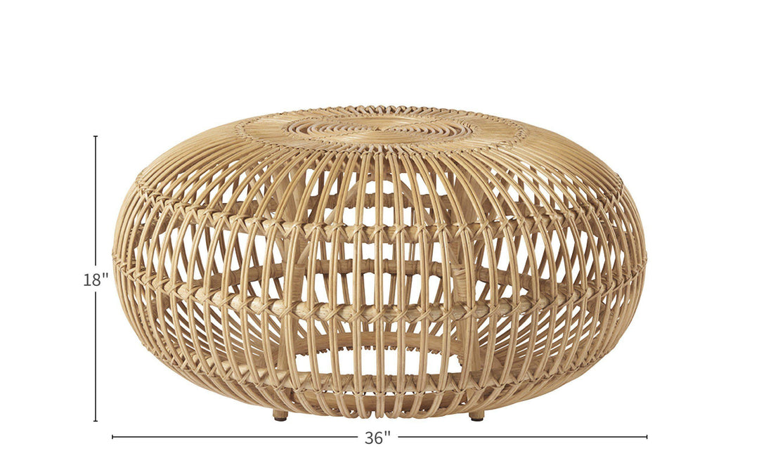 Coastal Living Escape Rattan Scatter Table-Coffee Tables-Jennifer Furniture