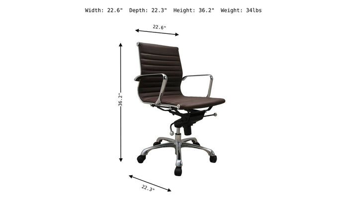 Comfy Office Chair-Chairs-Jennifer Furniture