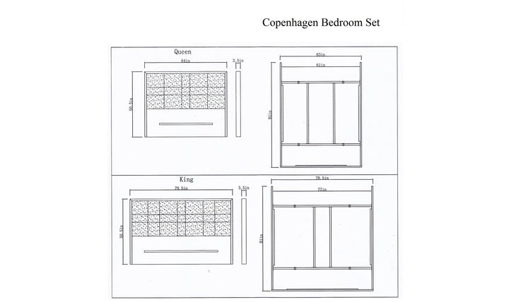 Copenhagen Bed-Beds-Jennifer Furniture