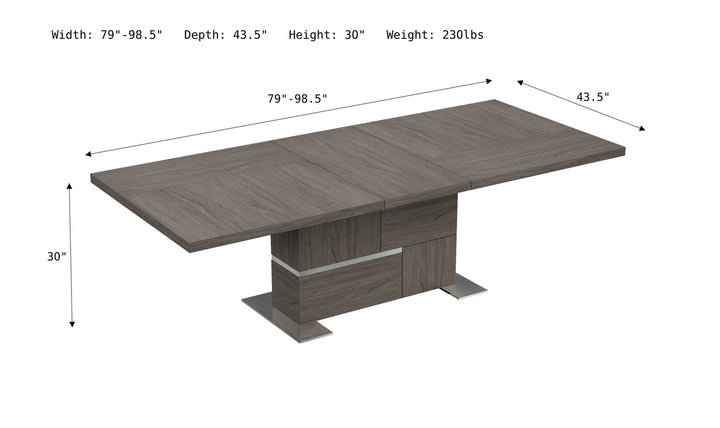 Copenhagen Dining Table-Dining Tables-Jennifer Furniture