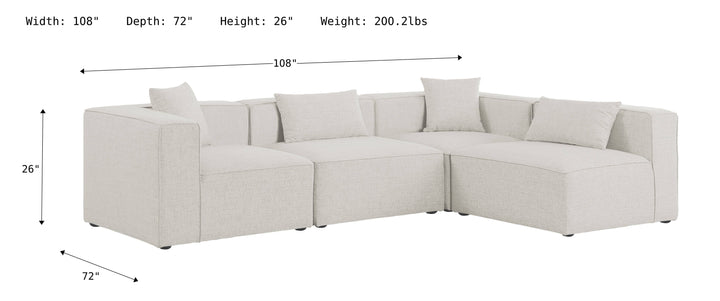 Cube Modular Sectional Sofa-Sectional Sofas-Jennifer Furniture