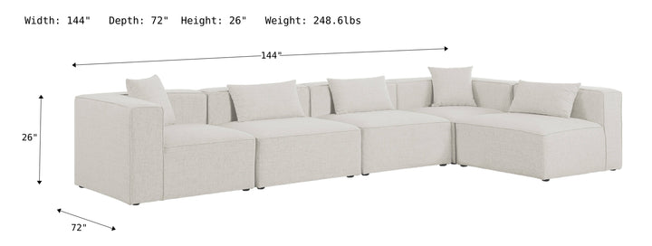 Cube Modular Sectional Sofa-Sectional Sofas-Jennifer Furniture