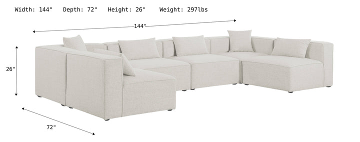 Cube Modular Sectional Sofa-Sectional Sofas-Jennifer Furniture