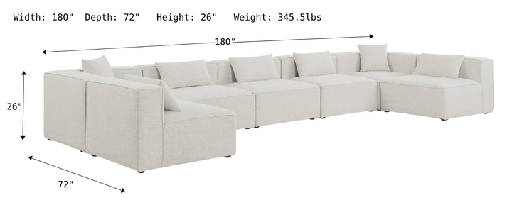 Cube Modular Sectional Sofa-Sectional Sofas-Jennifer Furniture