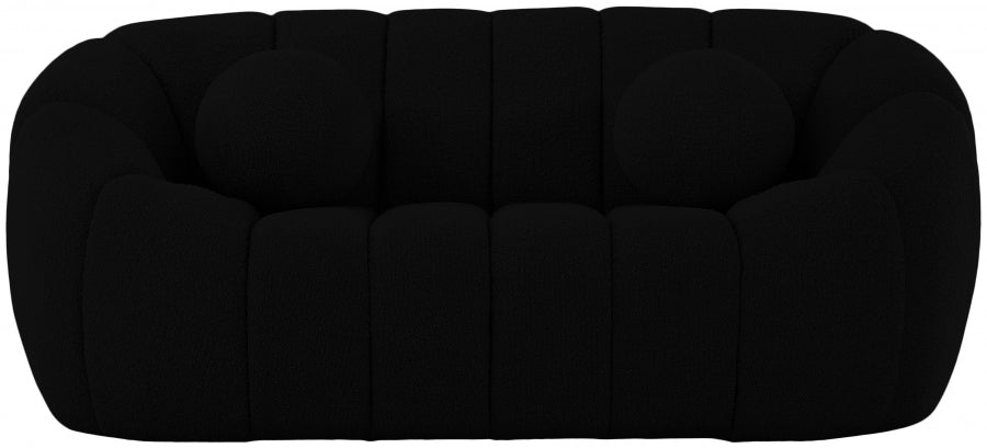 Elijah Boucle Loveseat-Loveseats-Jennifer Furniture