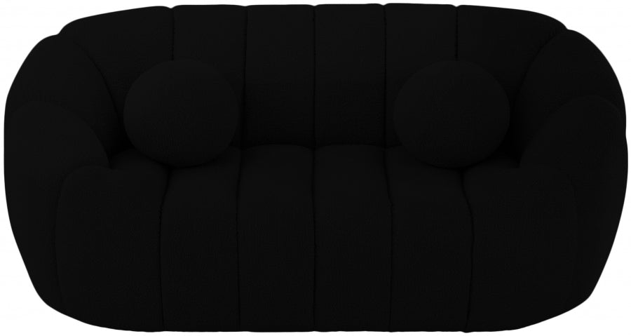 Elijah Boucle Loveseat-Loveseats-Jennifer Furniture