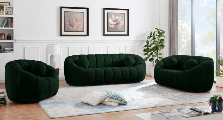 Elijah Boucle Loveseat-Loveseats-Jennifer Furniture